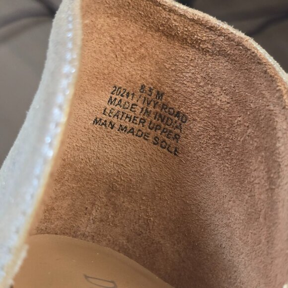 Diba True Ivy Road Silver Glitter Block Heel Mule 8.5 3″ - Picture 2 of 5